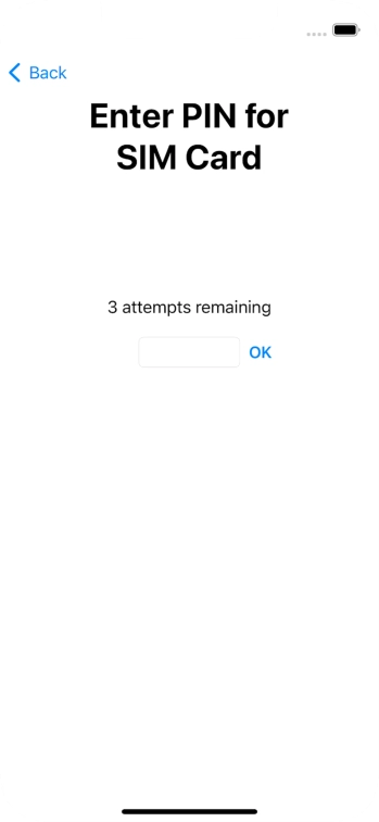 If your SIM is locked, key in your PIN and press OK. The default PIN is 1111.