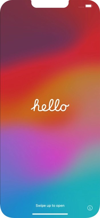 Slide your finger upwards starting from the bottom of the screen.