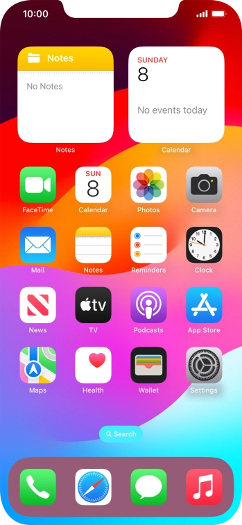 When the phone is turned on, you can always see the battery power level. The larger the coloured section of the battery icon, the more remaining battery power.