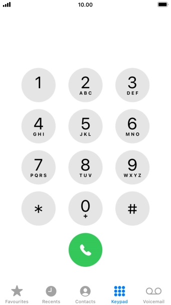 Press Keypad.