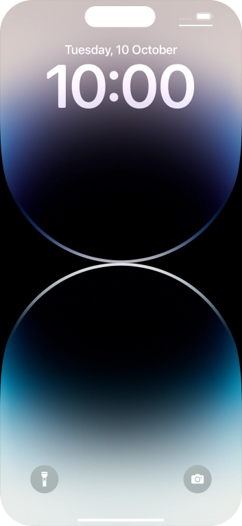 Slide your finger upwards starting from the bottom of the screen.