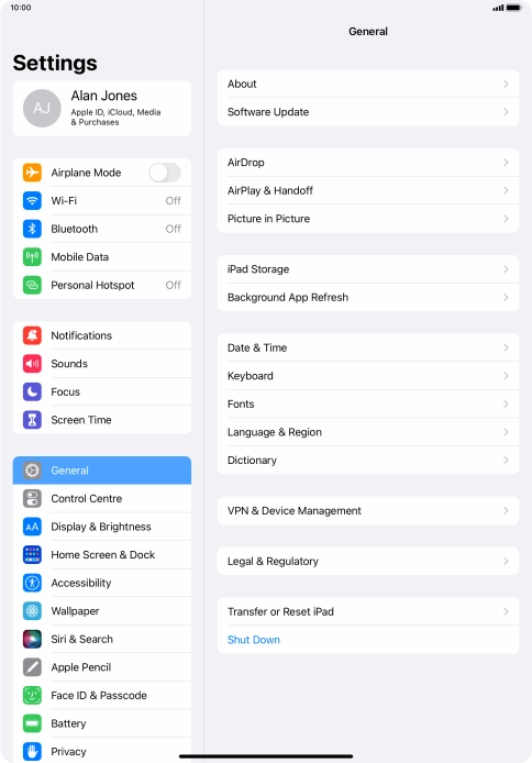 Press Background App Refresh.