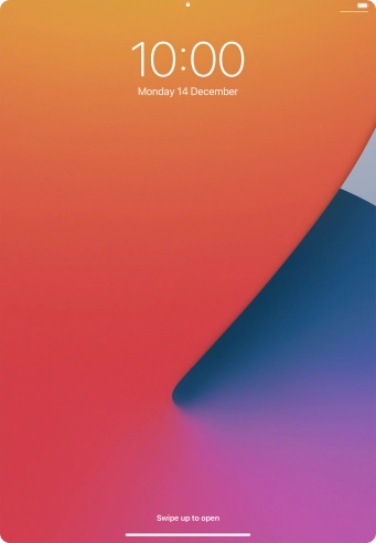 Slide your finger upwards starting from the bottom of the screen.
