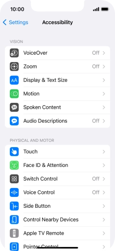 Press the required category below 
