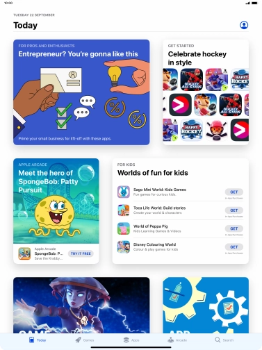 Press Search.