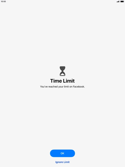 Press Ignore Limit.