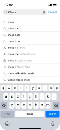 Press search.