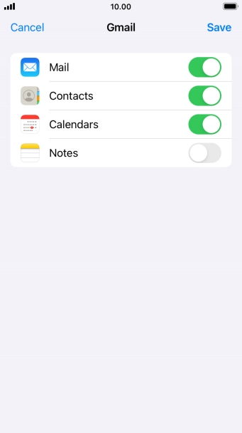 If this screen is displayed, you email account has been recognised and set up automatically. Follow the instructions on the screen to key in more information and finish setting up your phone.