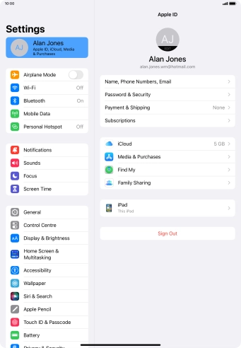 Slide your finger upwards starting from the bottom of the screen to return to the home screen.