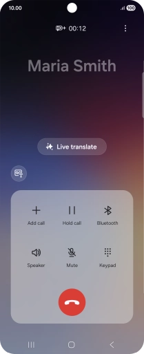 Press Live translate.