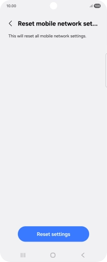 Press Reset settings.