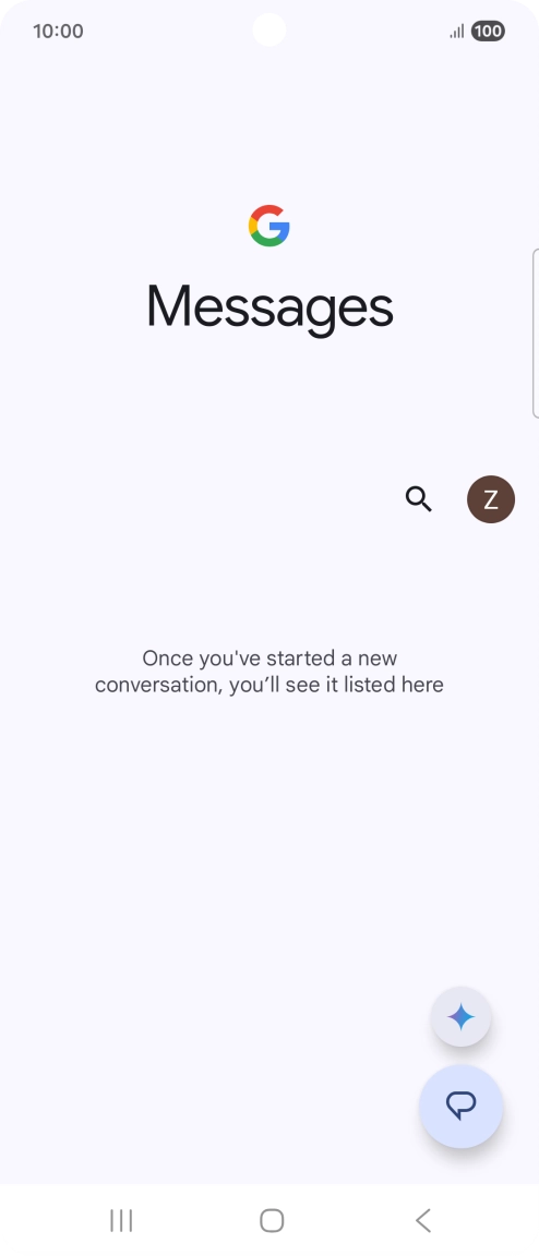 Press the profile icon.