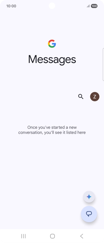Press the profile icon.
