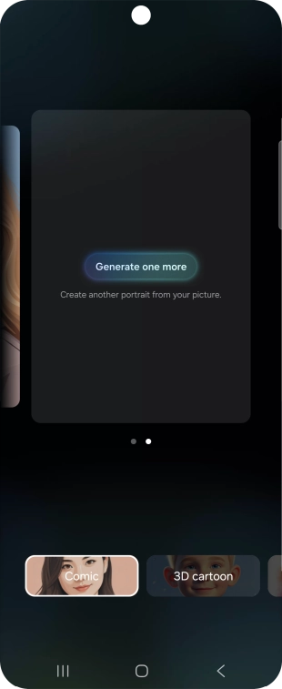 Press Generate one more to generate a new photo suggestion.