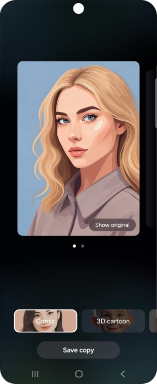 Press Save copy to save the generated photo suggestion.
