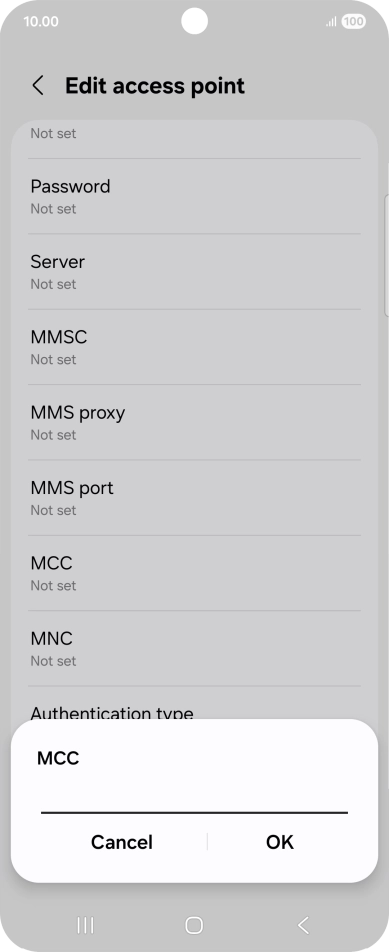Key in 234 and press OK.