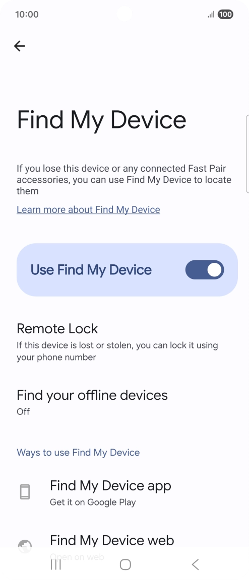 Press the Home key to return to the home screen.