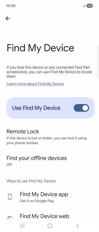 Press the Home key to return to the home screen.