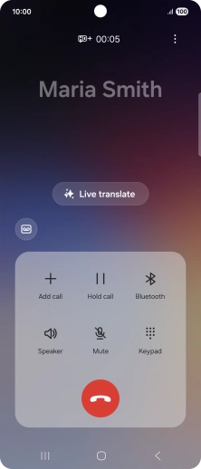 Press Live translate.