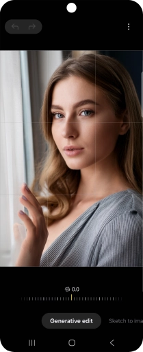 To resize, remove or move objects on your pictures, press Generative edit.