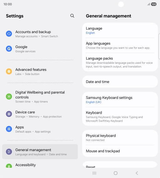 Press Date and time.