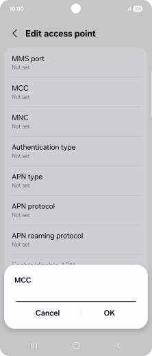 Key in 234 and press OK.
