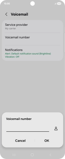 Key in +447953222222 and press OK.