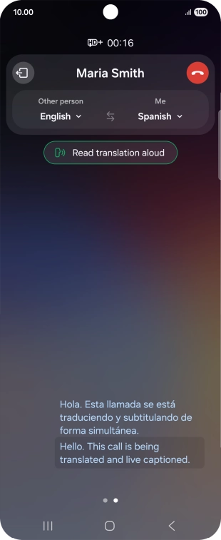 Follow the instructions on the screen to select the required language settings and use the function.