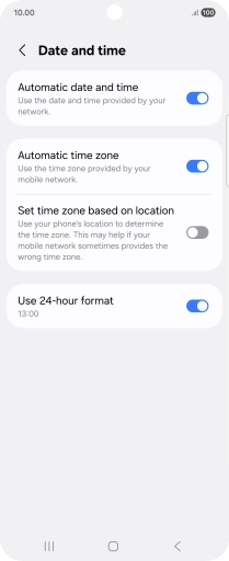 Press the Home key to return to the home screen.