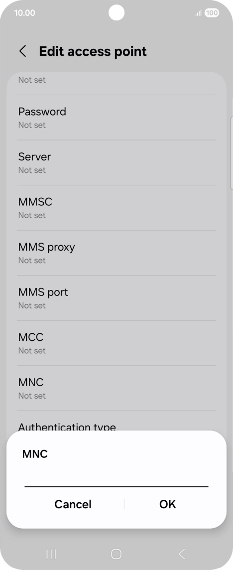 Key in 33 and press OK.