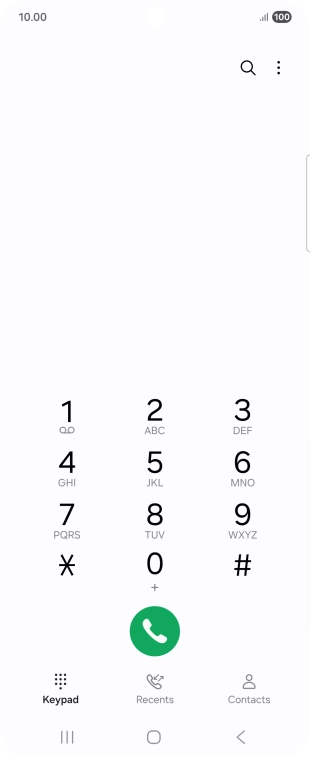 Press the menu icon.