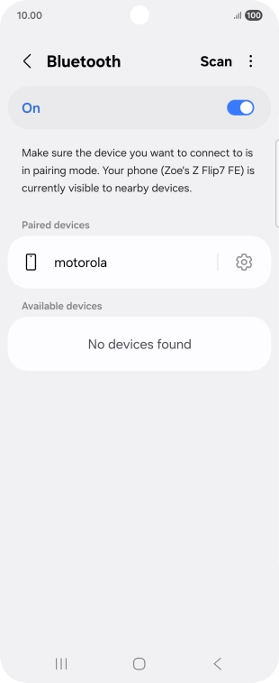 Press the Home key to return to the home screen.