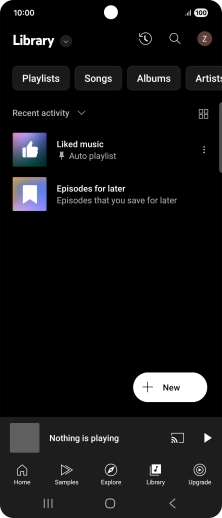 Press the drop down list.