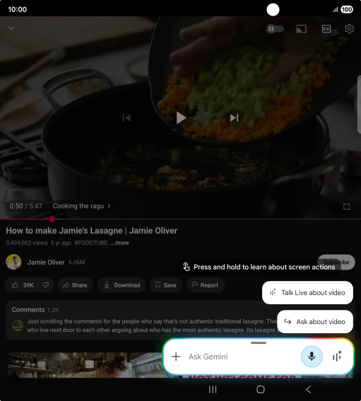 Press Ask about video.