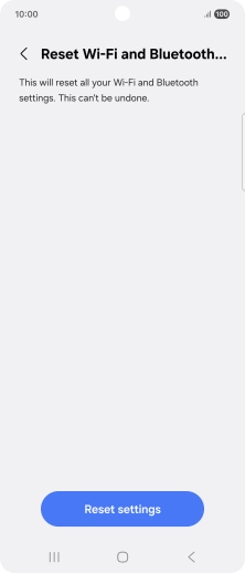 Press Reset settings.