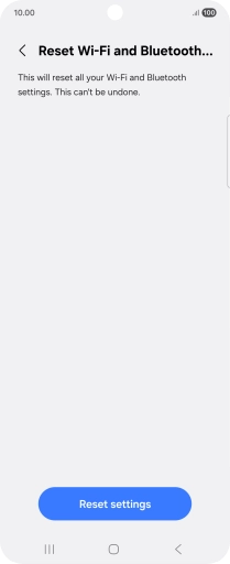 Press Reset settings.