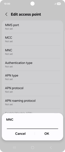 Key in 33 and press OK.