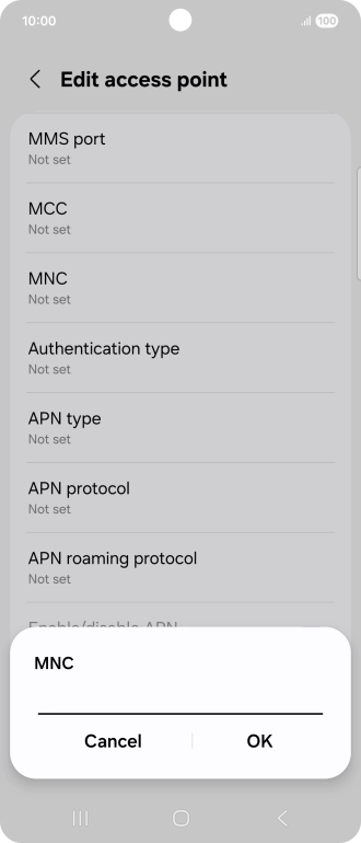Key in 33 and press OK.