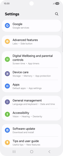 Press Software update.