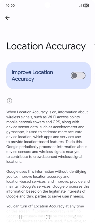 If you press the indicator next to 