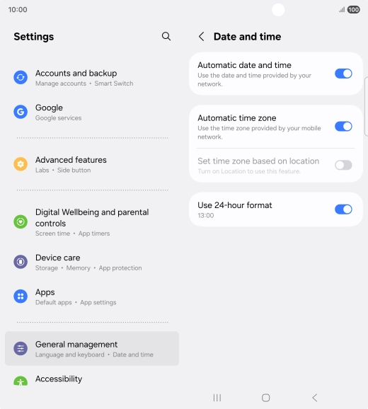 Press the Home key to return to the home screen.