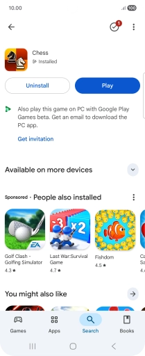 Press the Home key to return to the home screen.