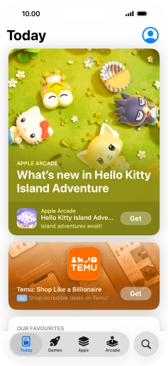 Press the search icon.