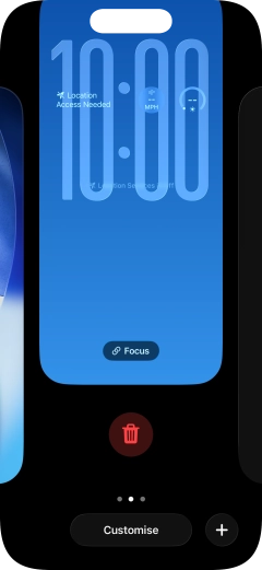 Press the delete icon.