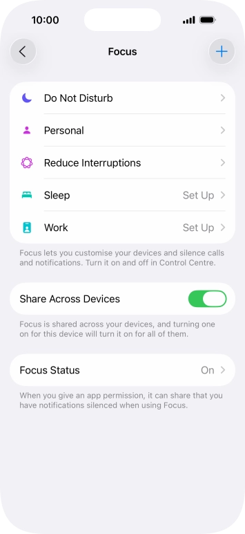 Press Do Not Disturb.