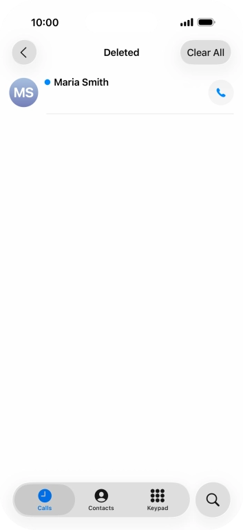 Press the required message.