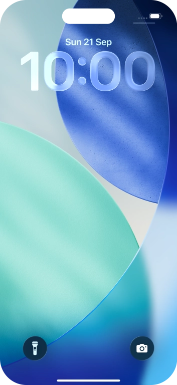 Slide your finger upwards starting from the bottom of the screen.