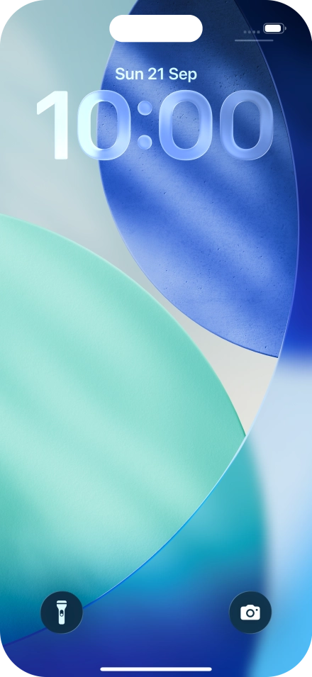 Slide your finger upwards starting from the bottom of the screen.