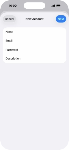 Press Description and key in the required name.