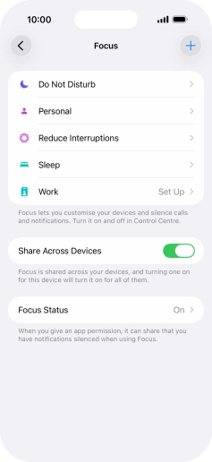 Press Do Not Disturb.